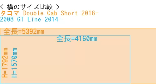 #タコマ Double Cab Short 2016- + 2008 GT Line 2014-